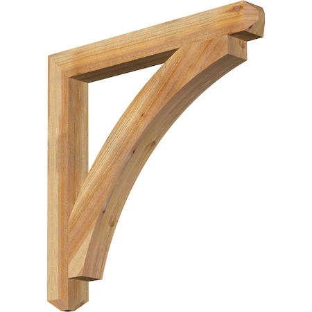 Thorton Craftsman Rough Sawn Bracket, Western Red Cedar, 4W X 36D X 36H